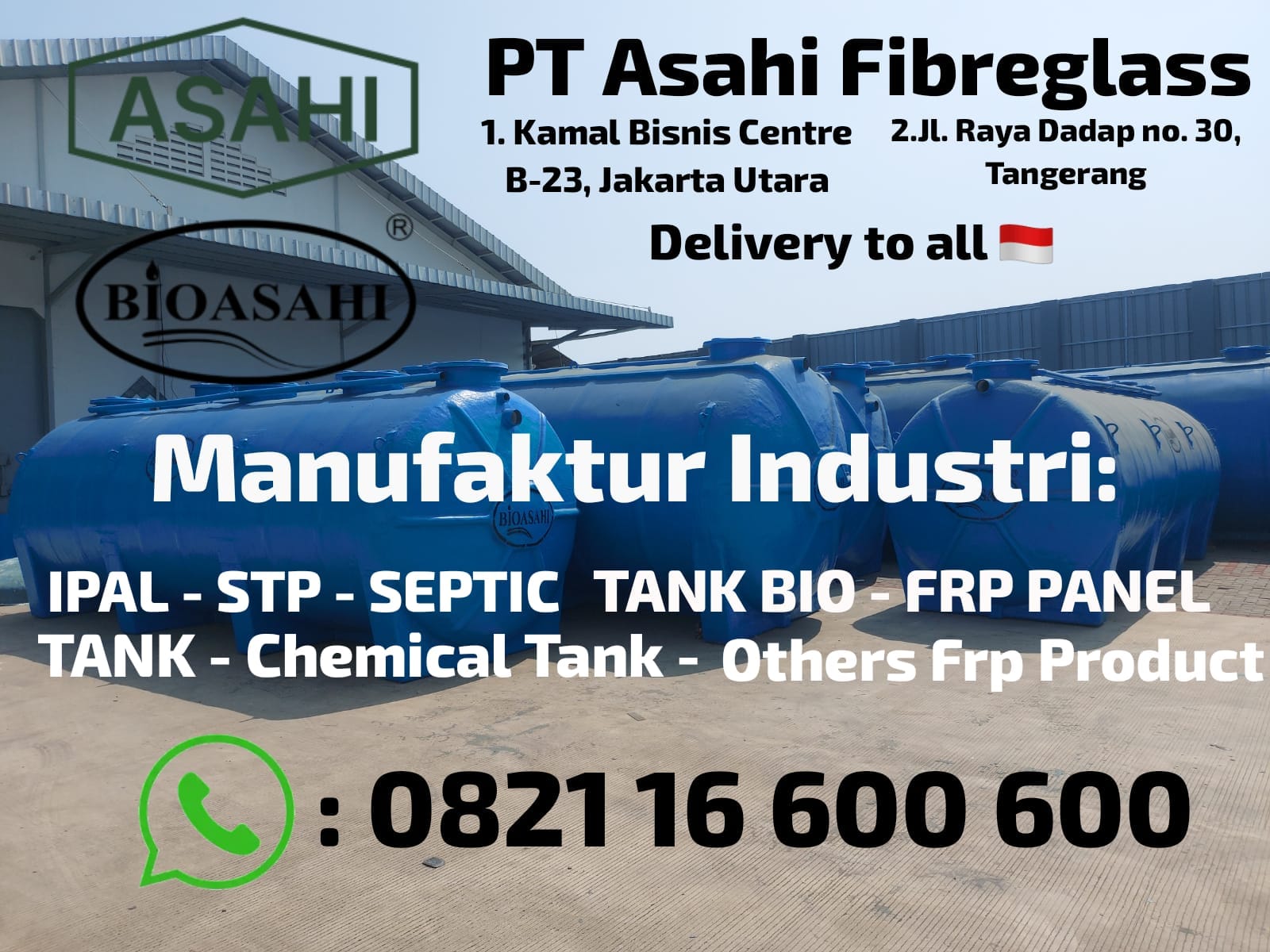 IPAL MBG Bioasahi PT ASAHI FIBREGLASS